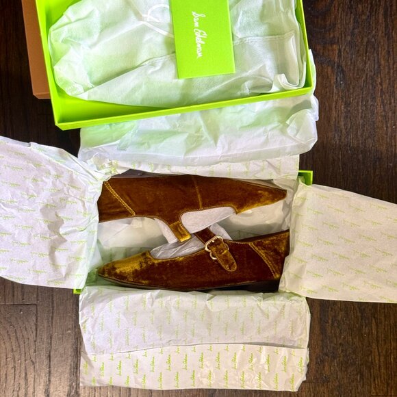 Sam Edelman Michaela Mary Jane in velvet yellow - Picture 5 of 12